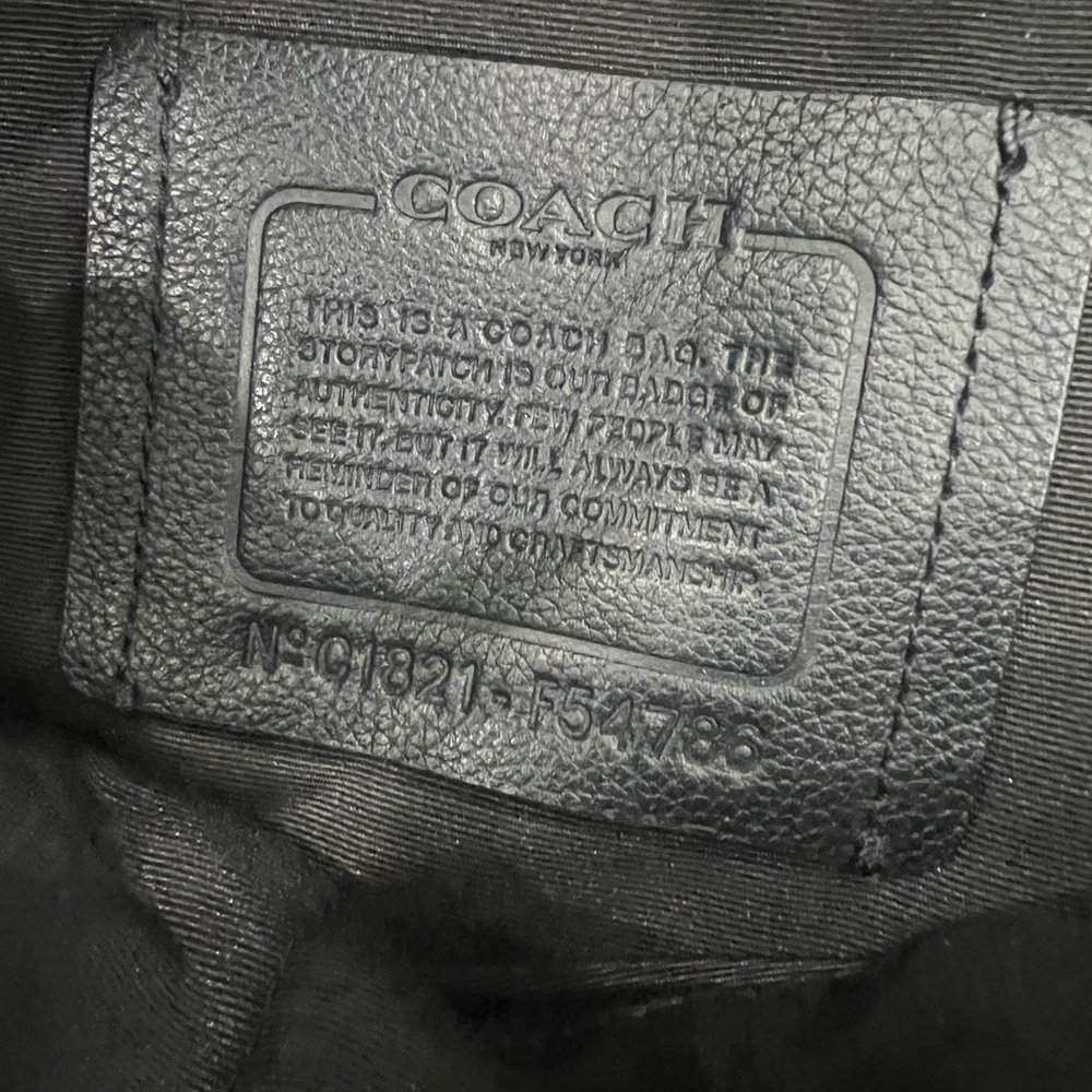 Coach BLACK Charles Leather Backpack Bag F54786 - Picture 15 of 15